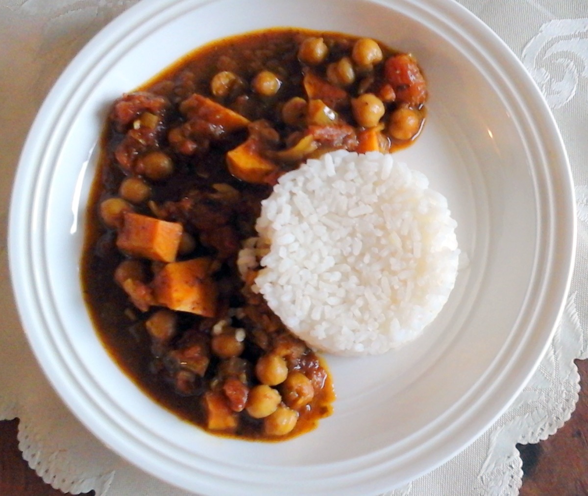 Vegan Sweet Potato and Chickpea Curry image